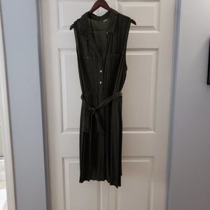 EUC Additionelle Sz 2x khaki summer dress